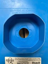 Quickflash E-4/0 SB Weatherproofing Octagon Steel Box Flashing Panels (24 Pack)