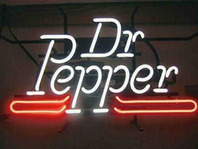 Pepper Drink Real Glass 20''x16'' Neon Sign Light Decor Man Cave Neon Wall Sign LA