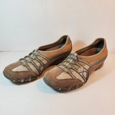 Skechers Shoes Womens 8 Sassies Heirloom Taupe Slip On Walking Sneakers 21224