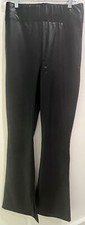 NWT Show Me Your Mumu Black Nashville Flare Faux Leather Pants Size M $158