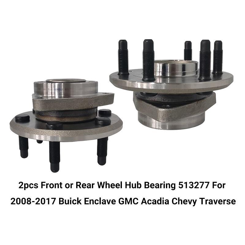 2008-2017 Buick Enclave GMC Front Rear Wheel Hub Bearing Set