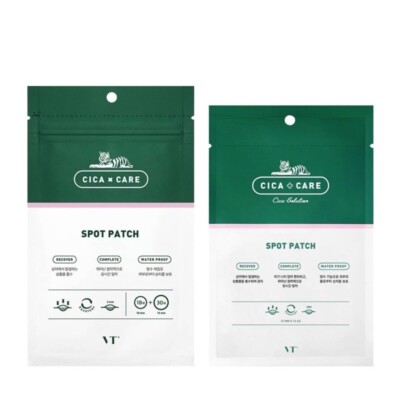 VT CICA Care Acne Pimple Cover Heal Patch Treatment Korea Thin Transparent Stick