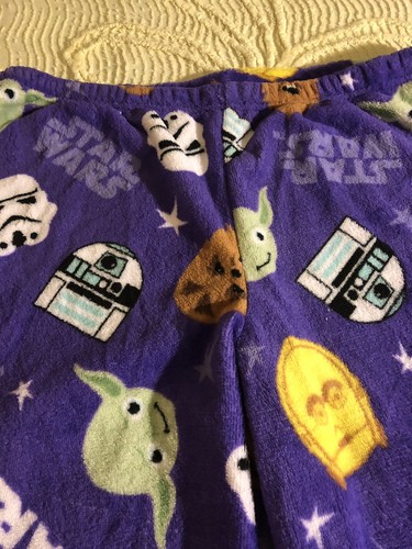 Pantalones de salón unisex Star Wars pantalones de pijama pijamas Lucasfilm grandes adultos púrpura - Imagen 5 de 8