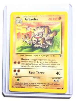 graveler pokemon card value Vintage Uncommon - Graveler Fossil Non-Holo Pokemon Card 37/62 main image 0
