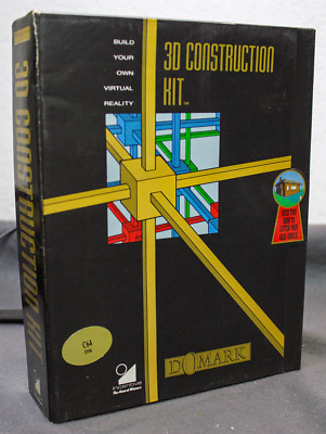 3D Construction Kit C64, Disk, DOMARK, Commodore 64, Sehr Selten