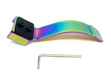 Flex Brake Rainbow Black Team Dogz Rainbow for Kids Pro Stunt Scooter Chrome