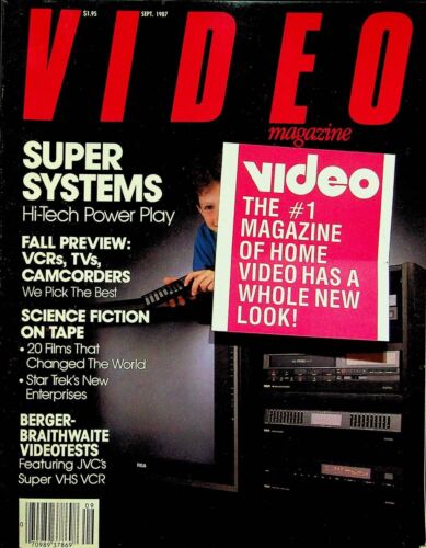 Video Magazin September 1987 Super Systems Hi-Tech Power Play, Videorecorder, Fernseher - Bild 1 von 2