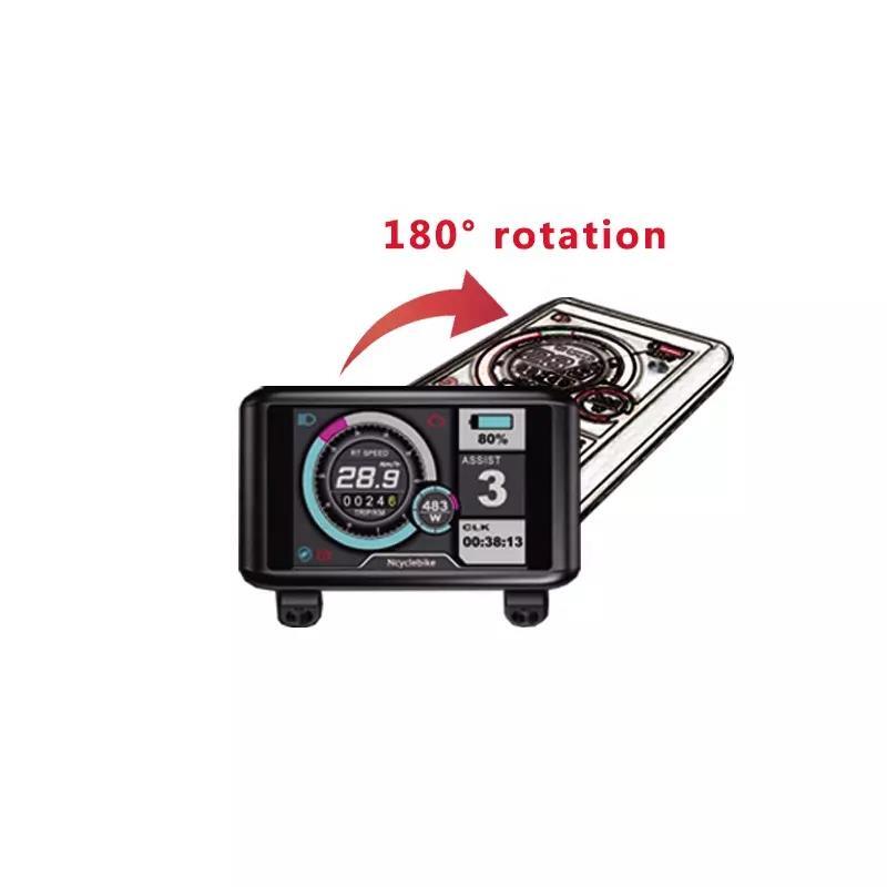 Kit vélo électrique 48V-72V 80Amp 5000W conversion écran TFT