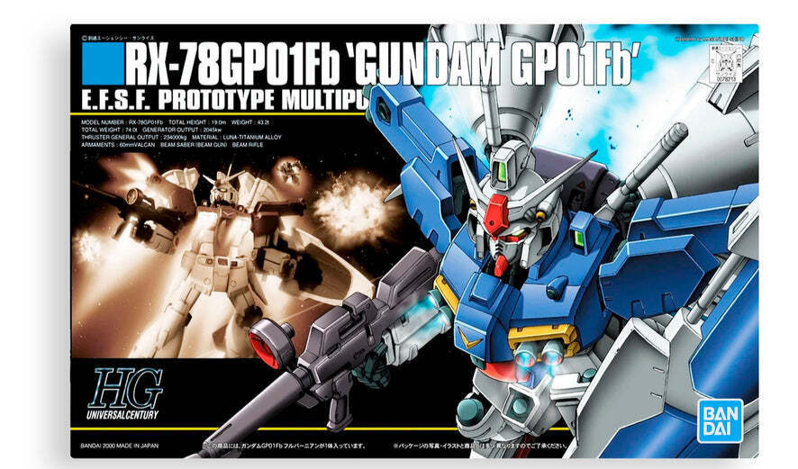 Gunpla High Grade HGUC 1/144 Gundam RX-78 GP01FB Full Burner