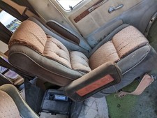 1984 Chevy Conversion Van Front Cloth Tan Manual Drivers Side Seat