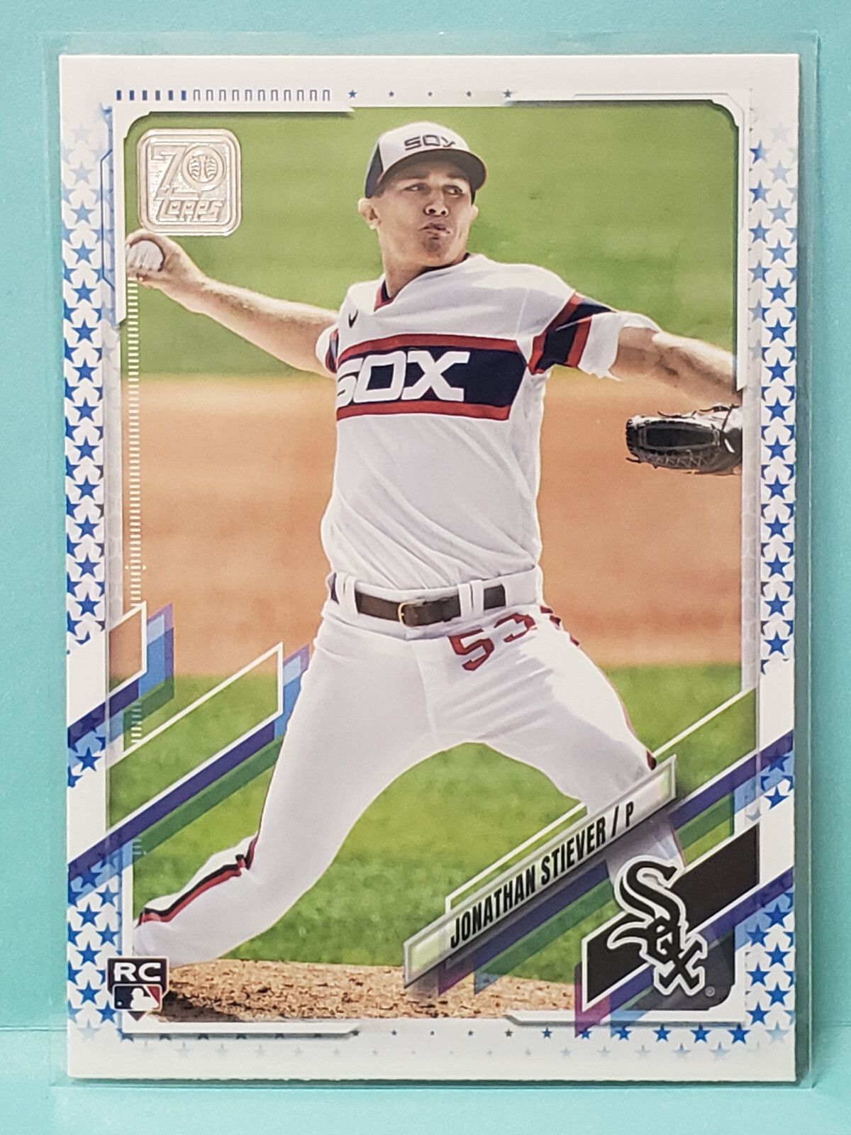 Jonathan Stiever # 528 2021 Topps Blue Stars SP /299 RC Rookie