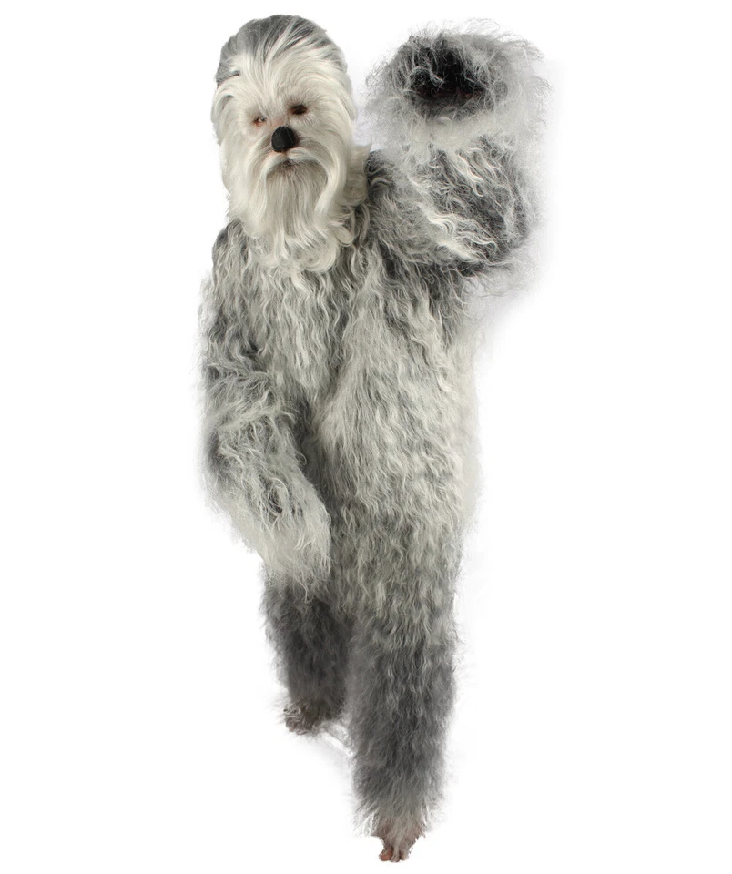 Adult Hairy Warrior Star Wars Chewbacca  Costume Wig | Bigfoot Yeti Costume - Image 4 of 4