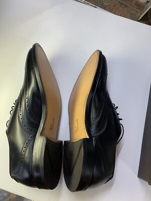 Allen Edmonds Chester Black Wing Tip 1903 11.5 D $275 Brand New In