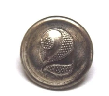 Spanish American War Silver plated 2nd Cavalry Button 13/16"=20mm=32L each B8456
