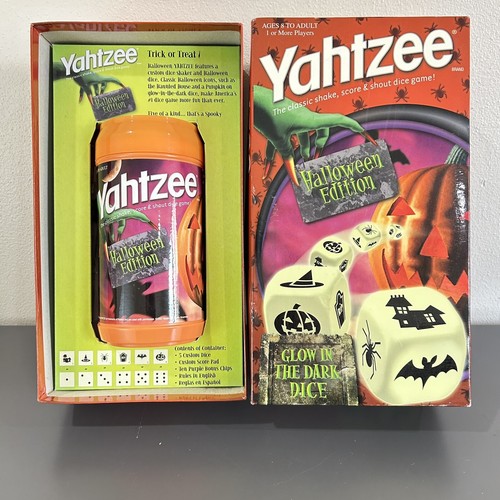 Yahtzee Halloween Edition Rare with Glow in Dark Dice Game By Hasbro 2007 - Picture 8 of 14
