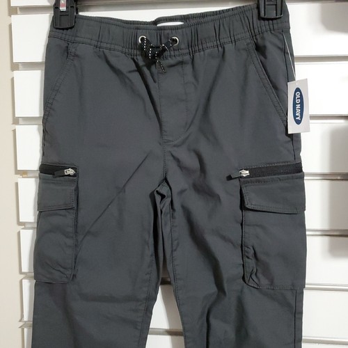 Boys Pants Chino Taper Medium Size 8 Charcoal Gray - Picture 4 of 7