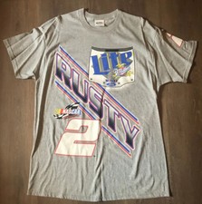 Vintage Rusty Wallace NASCAR Shirt Size XL Made in USA Double Sided NEW