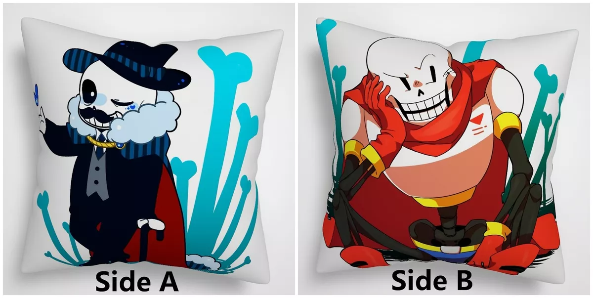 Undertale Sans Papyrus Anime Two Sides Pillow Cushion Case eBay