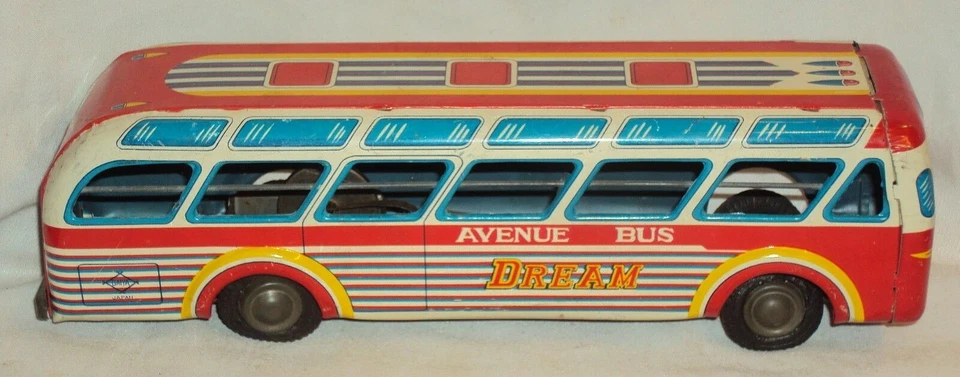 Autobús avenue vintage de hojalata de fricción Daiya de Japón 1970 Foto 2 de 4