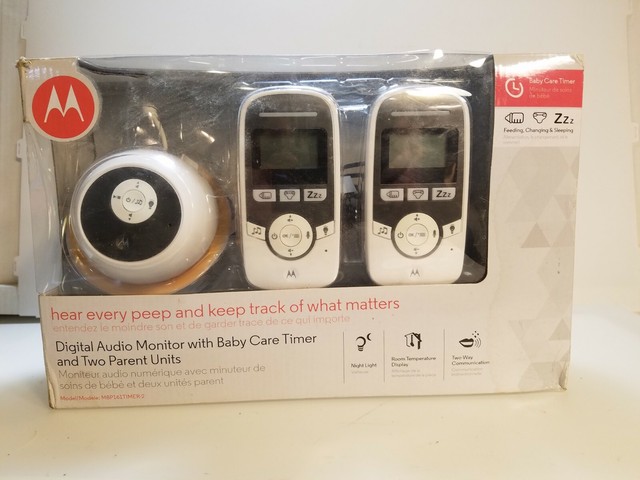 motorola digital audio monitor with baby care timer