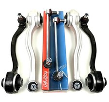 4x Querlenker mit 2x FEBI Koppelstange für MERCEDES BENZ C-Klasse W203 S203