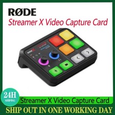 RODE Streamer X Audio Interface Sound Card Audio Mixer Recording Live Streaming