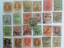 Jind Stamps Collection - Indian States - 25 & 50 Different Stamps