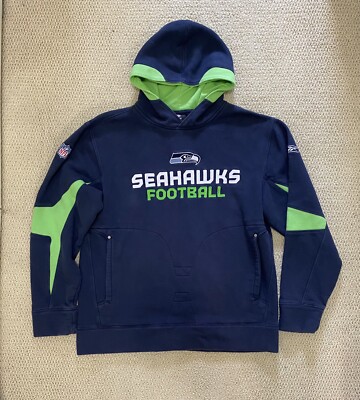 Reebok Seattle Seahawks Hoodie Thick Men s Small/Medium