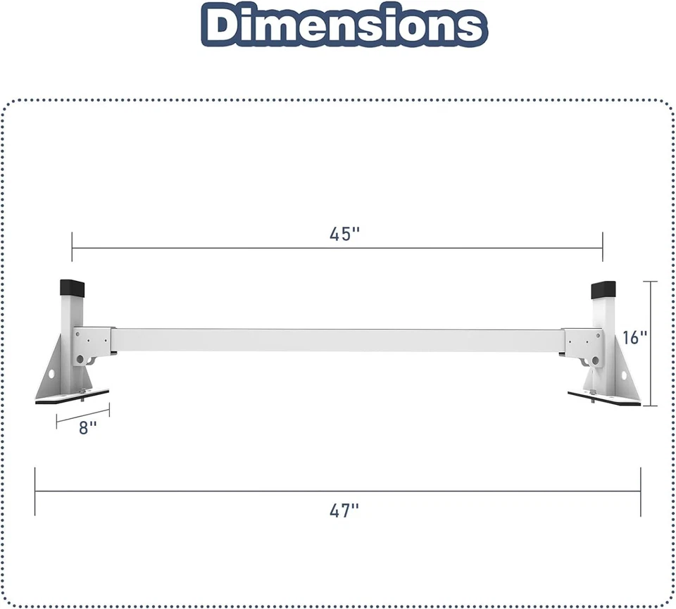 3-барная лестничная стойка система 750 фунтов грузоподъемность для RAM ProMaster City 15+ сталь НОВАЯ - Изображение 2 из 4