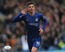 Chelsea FC Mason Mount Autographed Signed 8x10 EPL Photo JSA COA #16