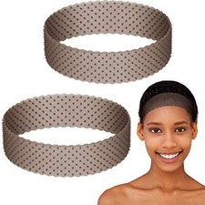 2 Pcs Silicone Wig Grip Band Adjustable Wig Headband No Slip Wig Bands Holder