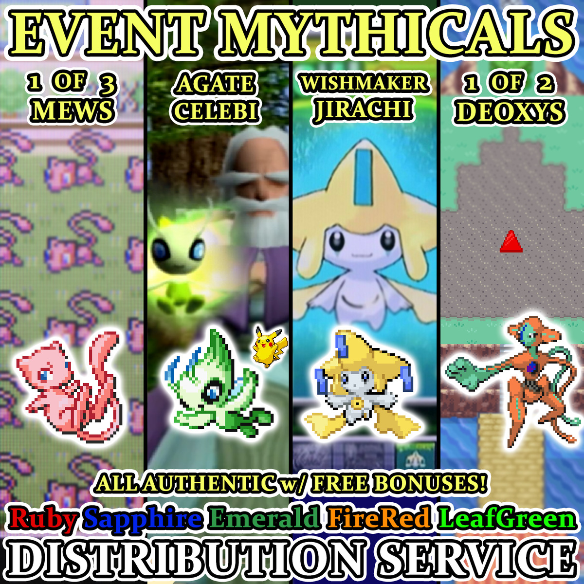 Pokemon Emerald All Legendary Pokemon Cheats codes(deyoxis,jirachi