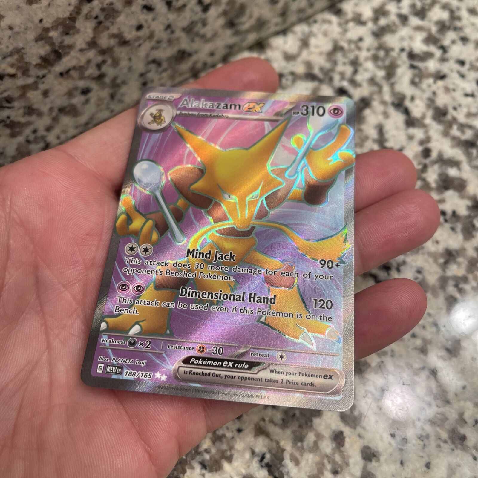 ALAKAZAM EX FULL ARTE DA COLECAO POKEMON 151 