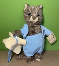 Vintage Tom Kitten Soft Plush Toy Beatrix Potter. 2002 Rainbow Designs. With Tag