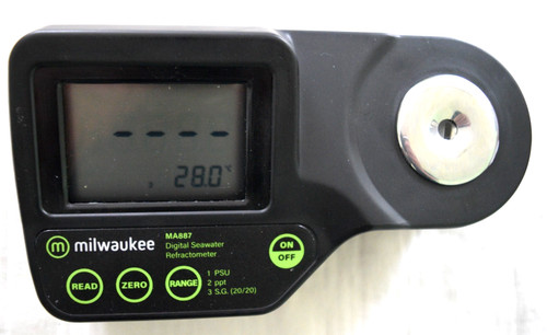 Milwaukee Salinity Digital Refractometer for Saltwater Aquariums MA-887 Tested