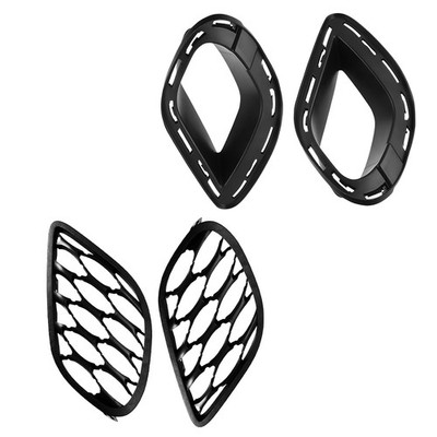 4* Front Bumper Grille & Brackets For 2015-23 Dodge Charger Driver Passenger Kit