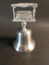 Crown & Rose 12 Days of Christmas Pewter Bell 1986 Nine Ladies dancing