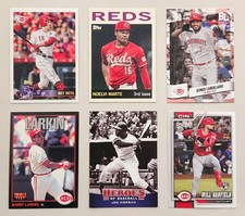 Joe Morgan, Barry Larkin, Votto, Cincinnati Reds - 6 Card Lot Topps Archives+