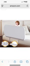 NEW.Portable Toddler Bed Rail .48 inch. Grey