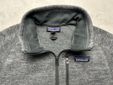 Patagonia Men's Better Sweater 1/4 Zip Fleece Stonewash Gray Pullover S