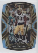 2020 Panini Select Club Level Light Blue Prizm Die-Cut David Onyemata #299 0lt3