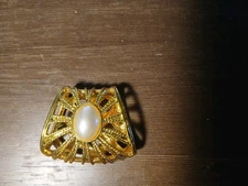 10K 13.43 grams Omega Slide Pendant Or Scarf Ring Vintage Yellow Gold 