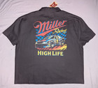 New Miller High Life Racing Shirt Gray Men L Mad Engine NWT Short Sleeve Auto — photo 5