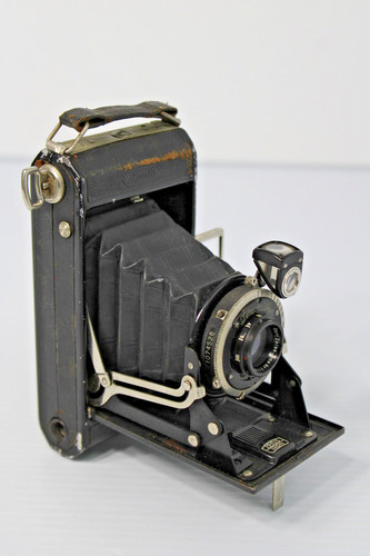 Vintage 1930s Zeiss Ikon 520/14 German Folding Bellows Camera for 2x3in, 5x7.5cm