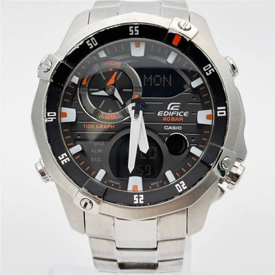CASIO Edifice EMA-100DJ-1A1JF Tide Graph Watch