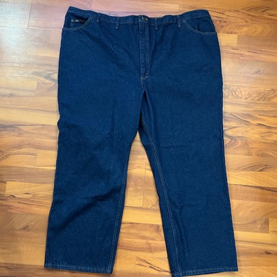Lee Regular Fit Straight Leg Blue Denim Jeans Big Men's Size 58 x 30