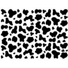 84 Pieces Cow Print Stickers, Black
