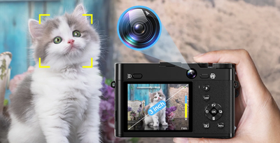 Brewene DC205X 5K 64MP WiFi Dual-Lens Digital Vlogging Camera | eBay