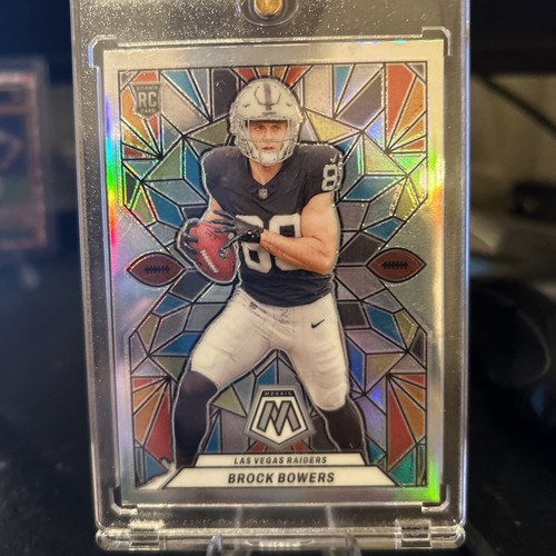 Brock Bowers #SG-22 2024 Panini Mosaic Stained Glass card