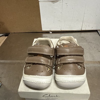 Clarks kleiner Junge Canvas erster Schuh Größe 2,5 G